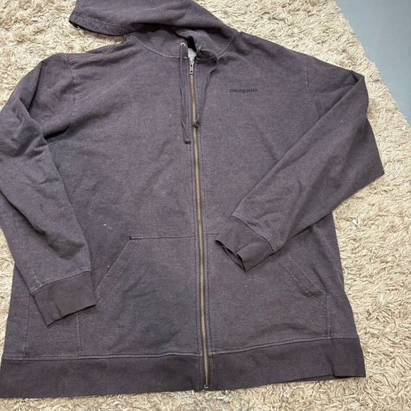 Patagonia Men's Charcoal Zip-Up Hoodie Sweater size XXL Man - Picture 1 of 10